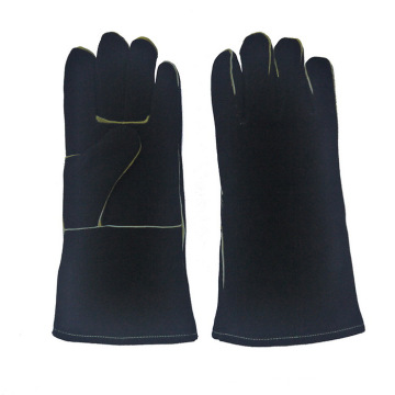 Gants noirs de barbecue Gants en cuir souples pour soudeurs